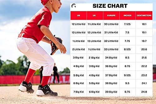 Бейзболни обувки Гардиън Baseball Youth с високо берцем за момчета и Момичета, Софтбольные обувки - Размер 12