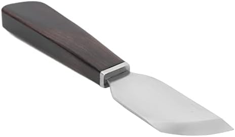 Конусен нож за обработка на кожи Vomeko с острие от неръждаема стомана и лъскава дървена дръжка, за прецизно