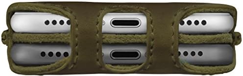 Кожен калъф ullu Premium за iPhone 8/7 - Маслинено-Зелен UDUO7VT97