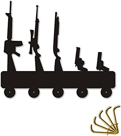 Причиняващи Дни Забавен Пистолет Семейна Форма Дизайн Куки За Палтото на Закачалка за огнестрелни Оръжия Закачалка