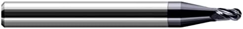 Миниатюрна бележка fresa Harvey Tool с шариковым фитил и стандартна, 0,0700 , Брой канали: 3; (в опаковка от