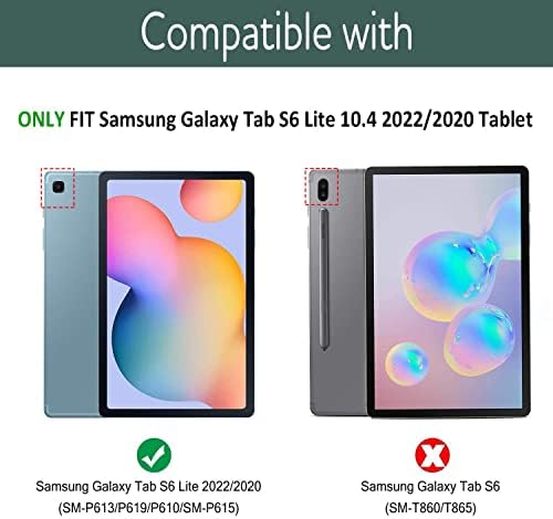 Готин калъф с принтом аниме за Samsung Galaxy Tab S6 Lite 10,4 инча 2022/2020 модели (SM-P610/P613/P615/P619)