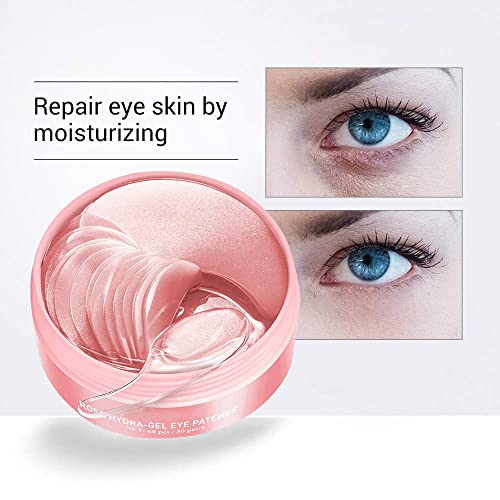 Лепенки за очи AKARY Rose Hydra-Gel Eye Mask Sheet Lady Skin Care Pad Премахване на Фини бръчки, Изглаждане,