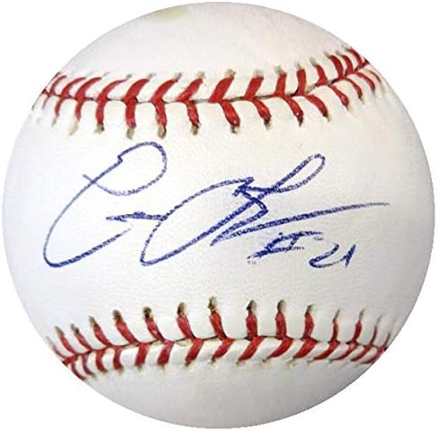 Глендон Ръш С Автограф от Официалния представител на MLB бейзбол Чикаго Къбс, Ню Йорк Метс PSA/DNA Y88391 -
