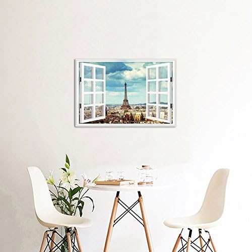 VVOVV Стенен декор - Париж-Айфеловата Кула, Плакат, Художествена печат върху платно, Винтажное Градски сграда