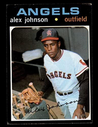 1971 Topps 590 Алекс Джонсън Ангелите Лос Анджелис (Бейзболна картичка) VG/БИВШИ Ангели