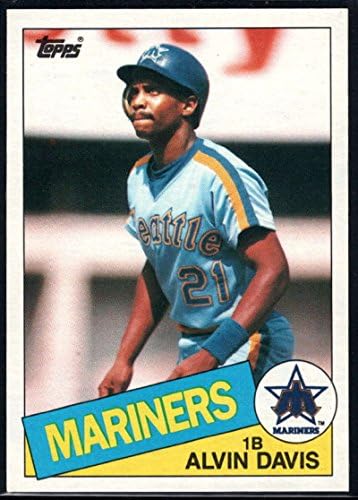 1985 Topps Baseball 145 Алвин Дейвис новак Сиатъл Маринърс, Официалната търговска картичка MLB (използвани