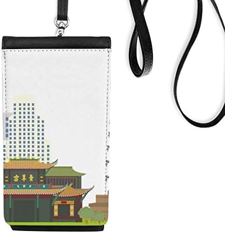 Архитектура Циньян Китай Модел Телефон В Чантата Си Чантата Виси Мобилен Чанта Черен Джоба