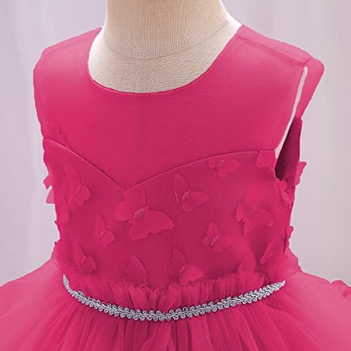 FAYICO/ Рокля с цветя Модел за малки момичета, Празнична Дантелено рокля-пакетче Принцеса от Тюл, Шаферките