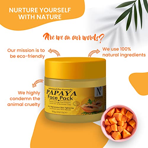 Маска за лице NUTRIGLOW NATURAL'S Advanced Pro Formula Papaya на базата на глина, Осветляющая на кожата - За