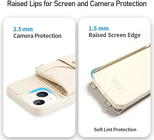 LAMEEKU е Съвместим с калъф-чанта за iPhone 13, Преносим калъф-чанта със защита от радиочестотна идентификация