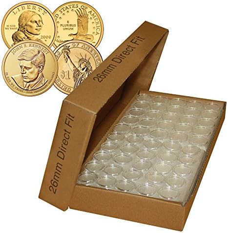 1000 Херметически Капсули с Притежателя на Монетите права на Засаждане 26 мм за Президентските монети за 1 долар