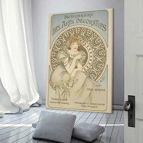 Плакати за естетика стая на Алфонс Муха Художествена живопис на Картини за Украса на стените са Стенни Художествени