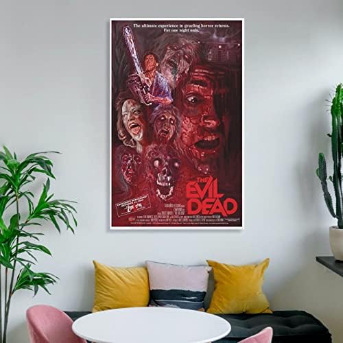 Плакати на Филма на ужасите Evil dead (1981) на Плакати (2) Стенни Щампи върху платното за декор на стени, Декорация