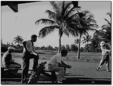 Черно-бели Плакати с участието на група мъже, които Играят голф, върху Платно, Отпечатани на Стена с Украса,