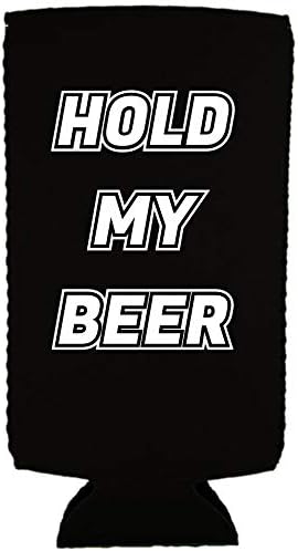 Кулата Hold My Beer Slim Can (черен, 2 опаковки)