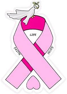 Лента със Стикери за повишаване на информираността за рака на гърдата за Борци с рака