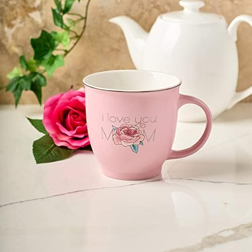 Християнски Художествени подаръци, Голяма Керамична Чаша за кафе и чай от Писанията за жените: обичам те, мамо