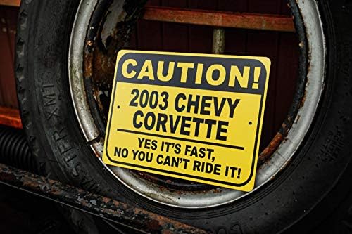 2003 03 Знак Внимание, най-бързият автомобил CHEVY CORVETTE, Метален Знак Новост, стена Декор на Пещерата на