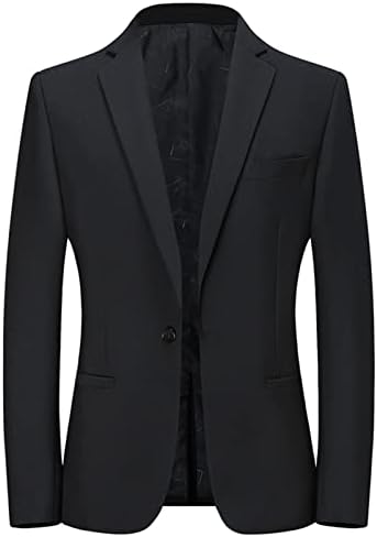 Мъжки ежедневни оборудвана с костюм, сако, лек обикновен бизнес яке на една пуговице, официално спортно палто