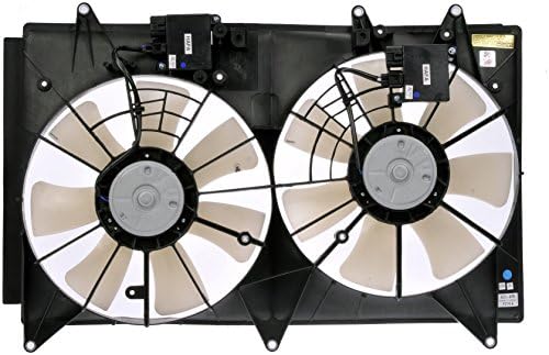 Вентилатор за охлаждане на двигателя Dorman 621-458 в събирането е Съвместим с Някои модели на Mazda