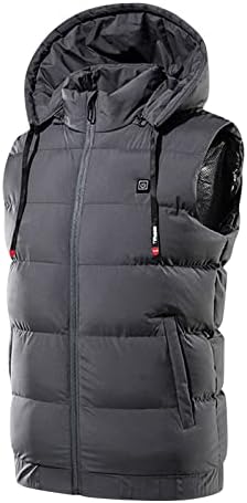 Ymosrh Непромокаеми якета за Мъже, Водоустойчиви Зареждане чрез USB, Умен Жилетка С подгряване, Палтото на рамо,
