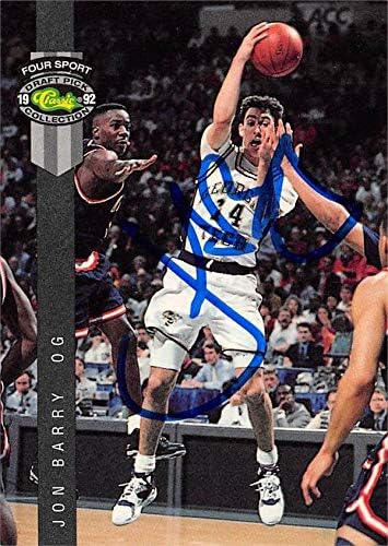 Баскетболно картичка с автограф на Джон Бари (Джорджия Тек Йеллоу Джакетс) 1992, начинаещ Класически проект