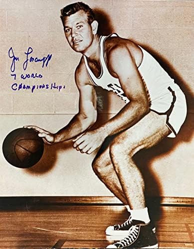 Баскетболно снимка на Джим Лоскутоффа с автограф 8x10 - Снимки на НБА с автограф