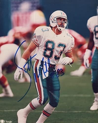 Скот Милър Маями Долфинс Подписа Снимка 8x10 с автограф W / Coa - Снимки NFL с автограф