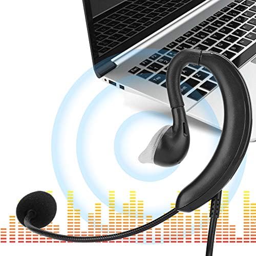 FAMKIT Ухото на Куката Слушалки USB Слушалки Компютър, Лаптоп Аксесоар за Skype/QQ/MSN