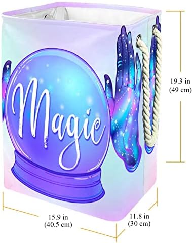 Магическа Кристална Топка и Готически Стрелка с Пластична Галактика, Кошница за дрехи, Сгъваема Правоъгълна