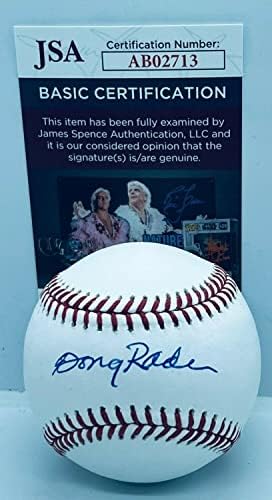 Дъг Нападател Хюстън Астрос е подписал Официален Бейзболен топката MLB с автограф от JSA - Бейзболни топки с