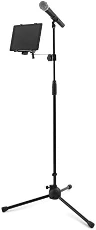 Тигър IMCA-BK стойка за iPad за Микрофон/Пюпитра с Регулируема скоба Черен