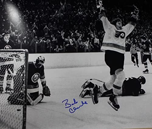 Боб Кларк Филаделфия Флайърс С автограф 16x20 Снимка С автограф - Снимки на НХЛ с автограф