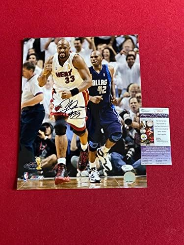 Алонзо Моуринг с автограф (JSA) Снимка 11 x 14 (Рядко / винтажное) HEAT - Снимки на НБА с автограф