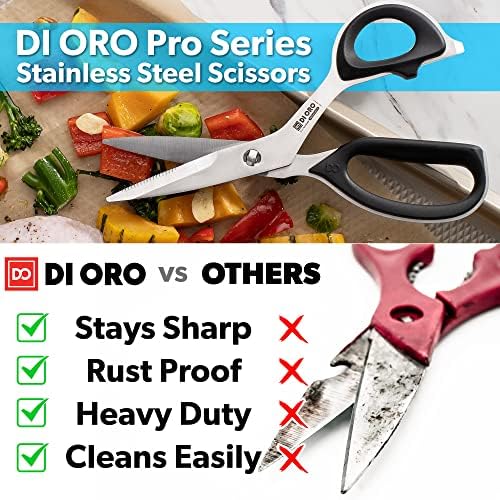 Кухненски ножици ORO DI, могат да се мият в миялна машина - Кухненски ножици за хранителни продукти, месо и