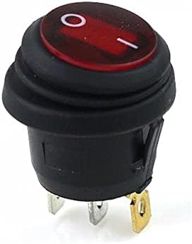 MAKEE 1 бр. KCD1 Кръгла водоустойчива лампа Вкл-изкл 3Pin през Цялата кулисный премина 10 (6) 250VAC 125 В led