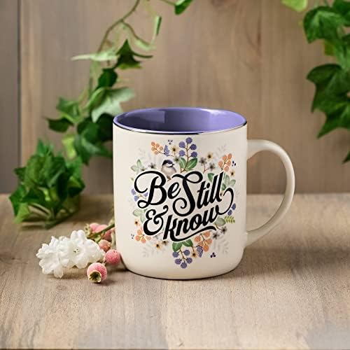 Християнски Художествени подаръци, Голяма Керамична Чаша за кафе и чай със стихове от Библията за жените: Бъдете