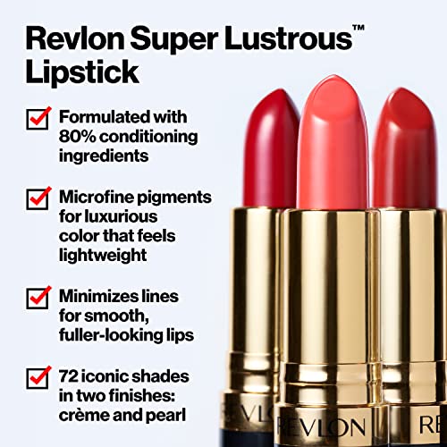 Червило Revlon Super Lustrous, Удароустойчив цвят на устните с увлажняющей кремообразна формула, обогатен с