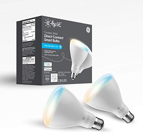 GE Lighting Адаптивни бели вградените led лампи за директно свързване с Bluetooth и Wi-Fi, сменяеми 65 W, BR30,