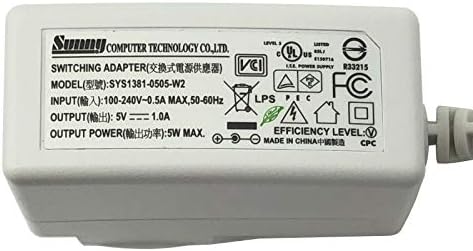 Plug-in Sunny SYS1381-0505-W2 AC Adapter 5V 1A