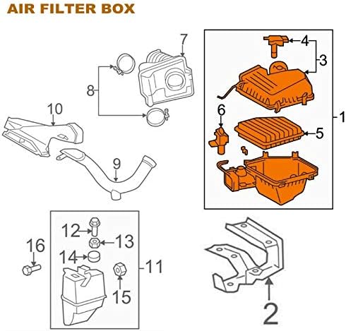 Корпуса на кутията почистване на въздушен филтър на двигателя на премиум-клас [подходящ за DOHC, 6Cyl 3,5 л]