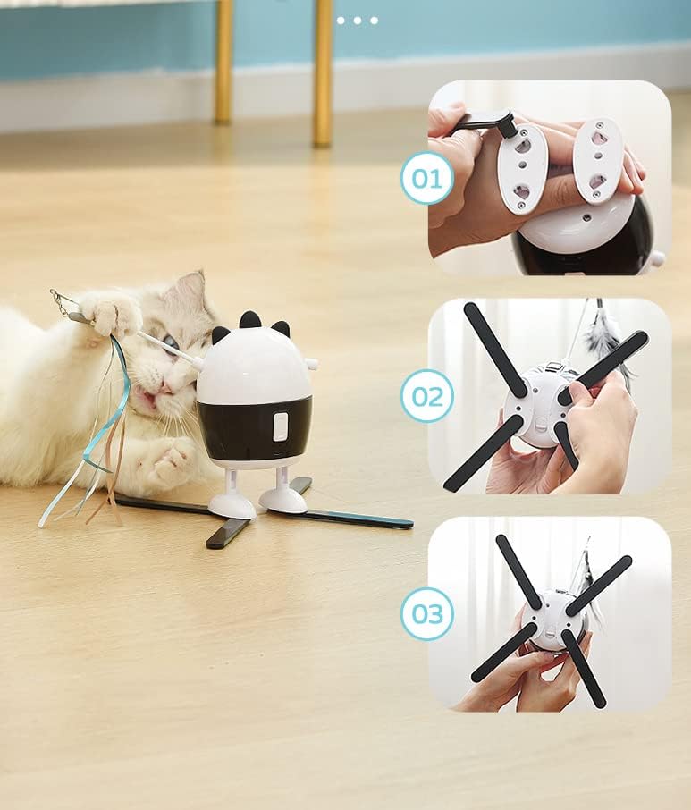 LADUMU Интерактивен Закачка за котки с Лазерна проекция на Уникален за Обучение на Интерактивна Играчка, Играчка